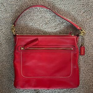COACH Poppy Perri Hippie Leather Shoulder Bag
